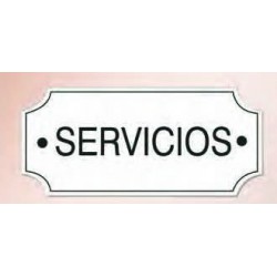 PLACA METAL SERVICIOS